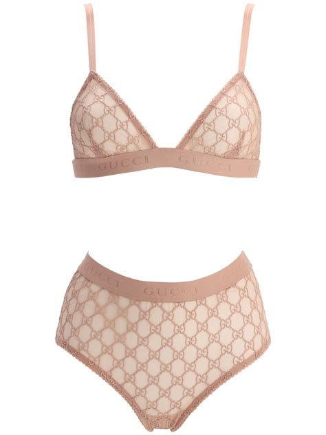 gucci bra set|Gucci panties and bra.